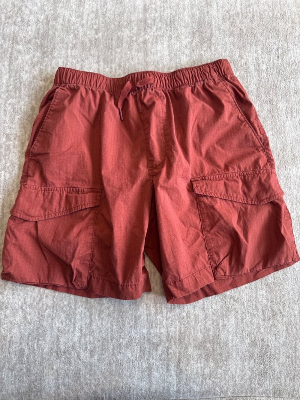 Old Navy Men's Relaxed Built-In Flex Cargo Shorts Rust Orange Size S